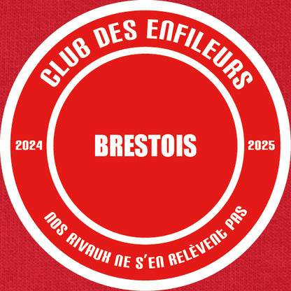 Sweat Brest "Rennes on vous enfile, comme nos marins enfilent leurs cirés." - Club des Enfileurs