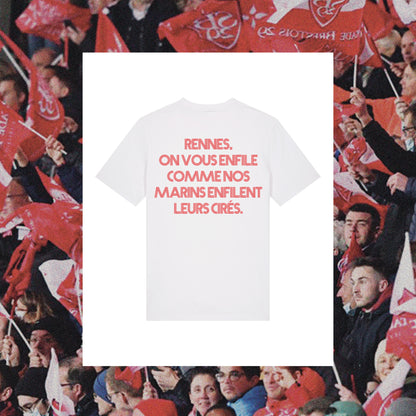 T-Shirt Brest "Rennes on vous enfile, comme nos marins enfilent leurs cirés." - Club des Enfileurs