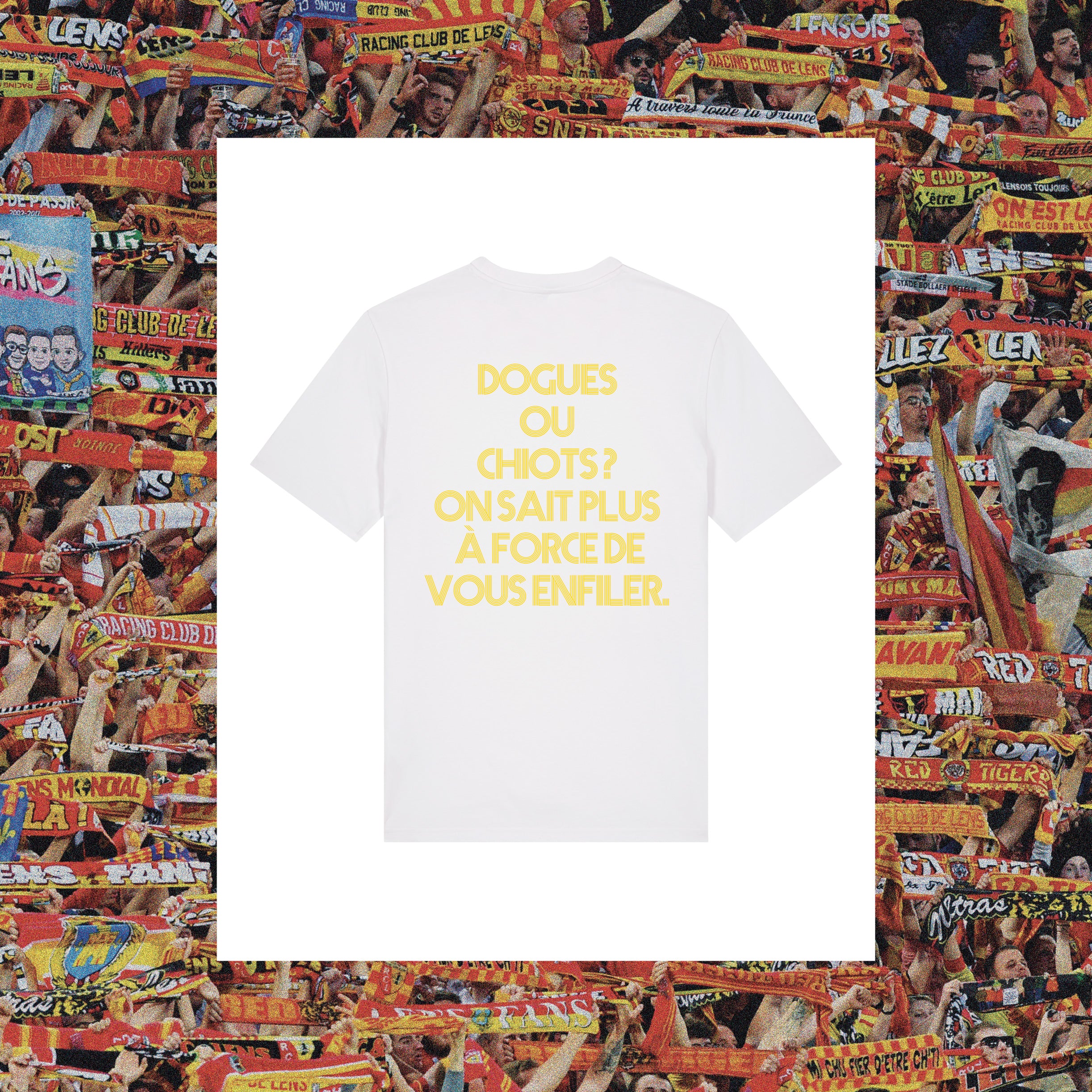 T-Shirt Lens : "Dogues ou chiots ? On sait plus a force de vous enfiler" - Club des Enfileurs