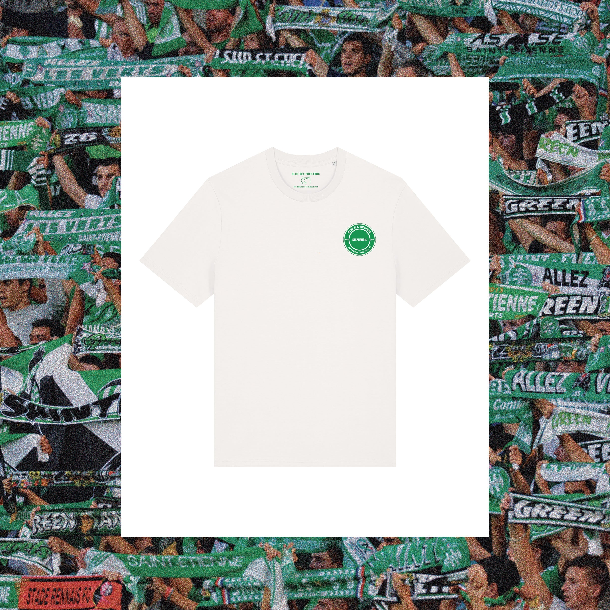 T-Shirt Saint-Etienne : "Vos bouchons on les passe en 90 minutes." - Club des Enfileurs