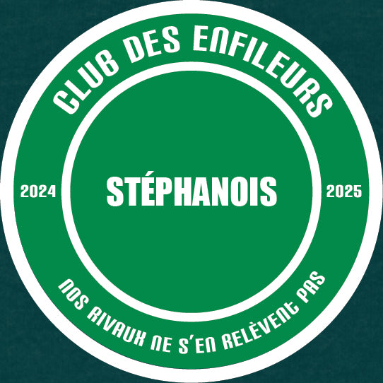 T-Shirt Saint-Etienne : "Vos bouchons on les passe en 90 minutes." - Club des Enfileurs