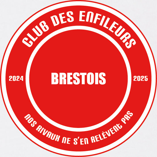 T-Shirt Brest "Rennes on vous enfile, comme nos marins enfilent leurs cirés." - Club des Enfileurs